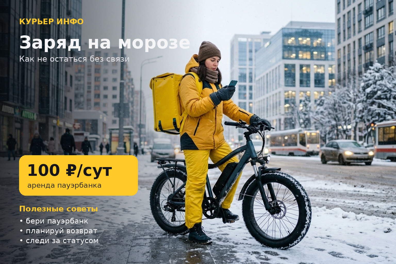 Почему опытные курьеры всегда возят с собой пауэрбанк